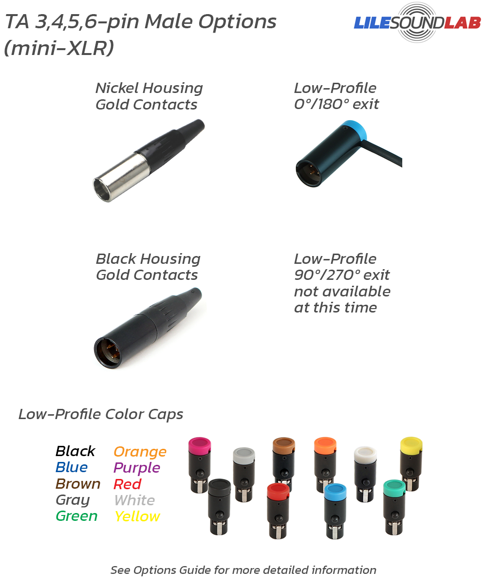 TA3/TA4/TA5/TA6 Male Options